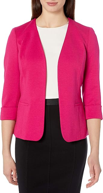 Amazon.com: Kasper Ponte Fly Away - Chaqueta con bolsillos para mujer,  Ponte Fly Away - chamarra con bolsillos, Lipstick : Ropa, Zapatos y Joyería