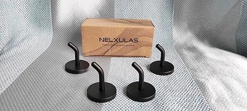 Miniatura 5 de Gancho clásico negro de acero inoxidable resistente, gancho duradero para colgar batas, gancho de montaje en pared, toque perfecto para tu baño,