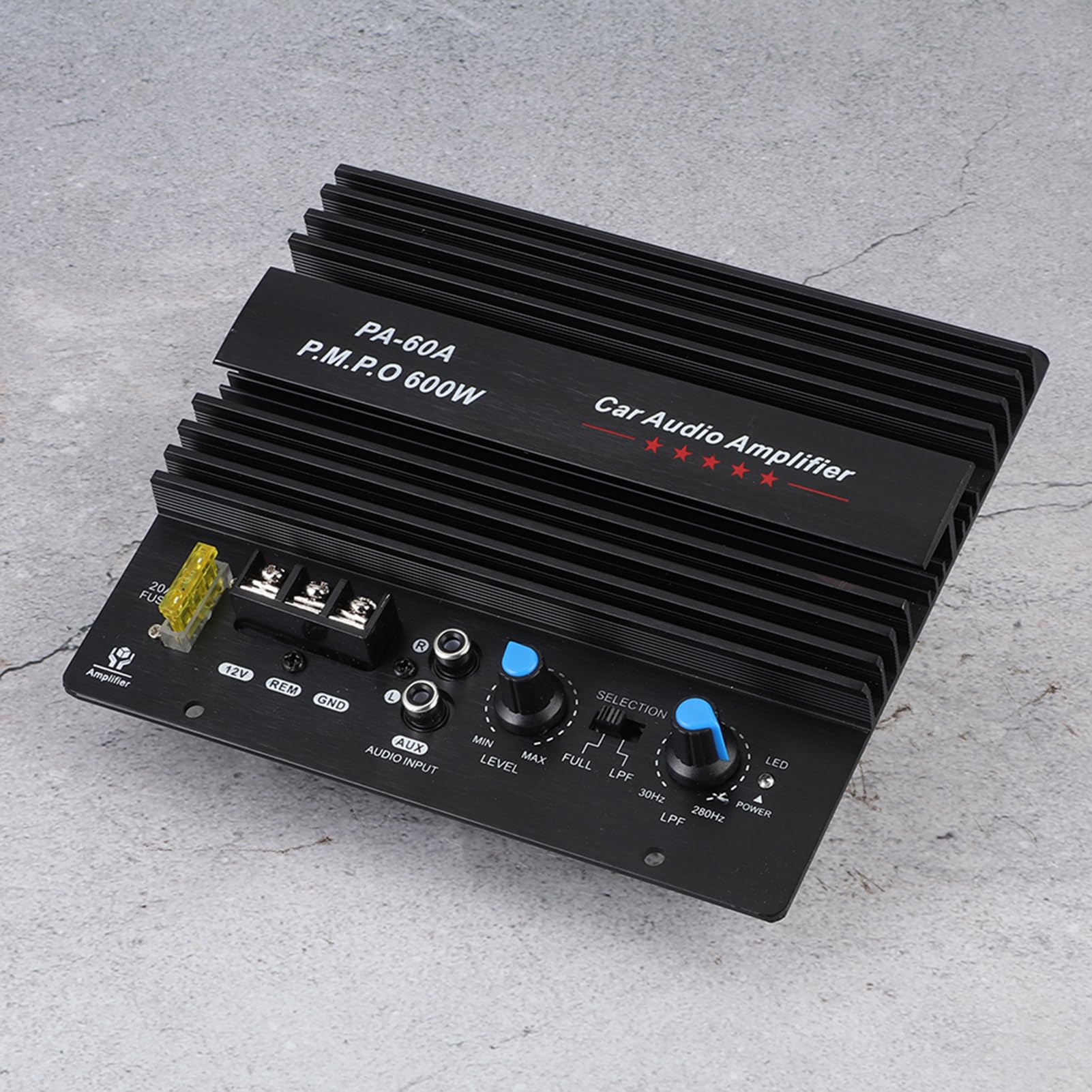 Auto Audio Verstärker, 1 Stück Subwoofer-Verstärker, 12 V, 600 W, Mono-Hochleistungs-Bass-Subwoofer-Verstärker für Auto-Lautsprecher-Modifikation