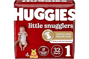 Pampers Swaddlers Size 1 Diapers - Ultra Absorbent, Gentle Protection for Newborns...