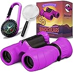 Binoculars for Kids - Perfect Toy for Little Boys and Girls - Extensive Set Incl. Magnifying Glass & Compass - Powerful Magnification 8X21 - 3 to 12 Year Old Kids for Toddler