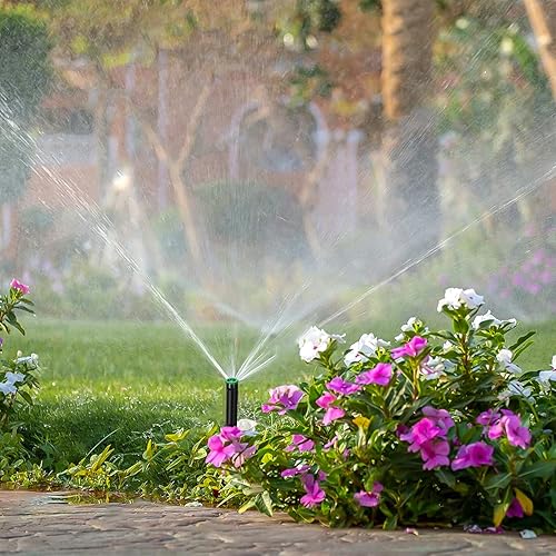 Miniatura 6 de 10 boquillas de arco variable, cabezales de aspersor emergentes de repuesto compatibles con la mayoría de rociadores emergentes ajustables de 360