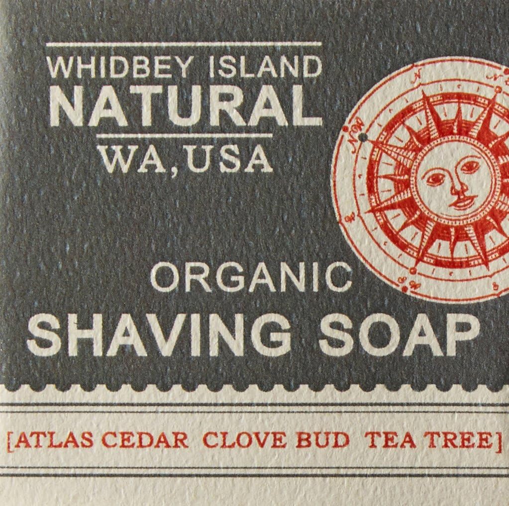 WHIDBEY ISLAND SOAP Soap Bar-Shaving, 3.2 OZ