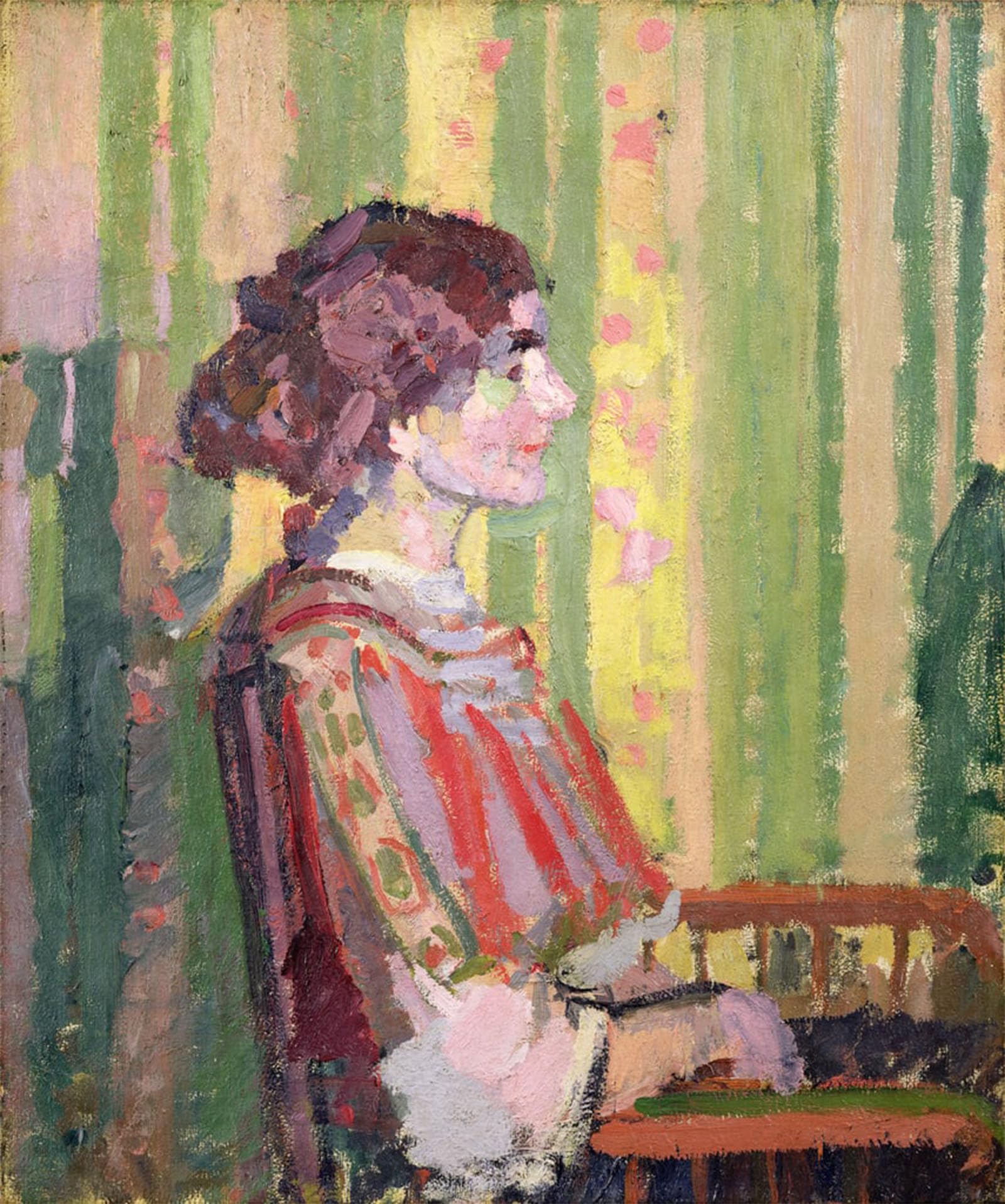 ARTXLXXBN Famous Art Print Poster Vintage Wall Art Mrs Robert Bevan by Harold Gilman Canvas Art Poster for Home Decor 60x90cm