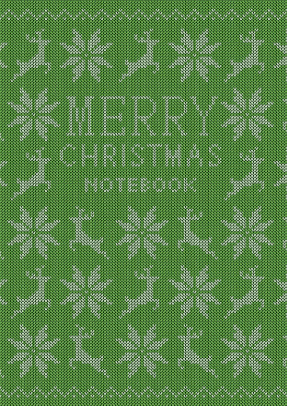 Merry Christmas Notebook - A4: (Green Edition) Fun notebook 192 lined pages (A4 / 8.27x11.69 inches / 21x29.7cm)