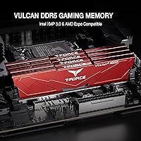 Vista 2 de TEAMGROUP T-Force Vulcan Alpha DDR5 Ram 32 GB Kit (2 x 16 GB) 6000 MHz (PC5-48000) CL38 Módulo de memoria de escritorio Ram AMD Memoria optimizada