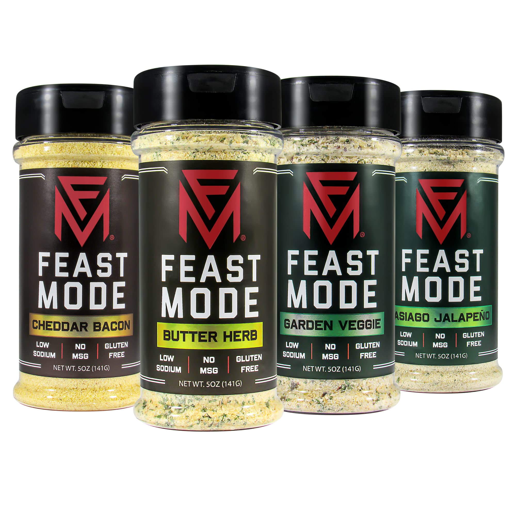 Full Body 4 Pack Blends - Feast Mode Flavors - Low Sodium , No MSG , Gluten Free , All Natural , Meal Prep Seasoning