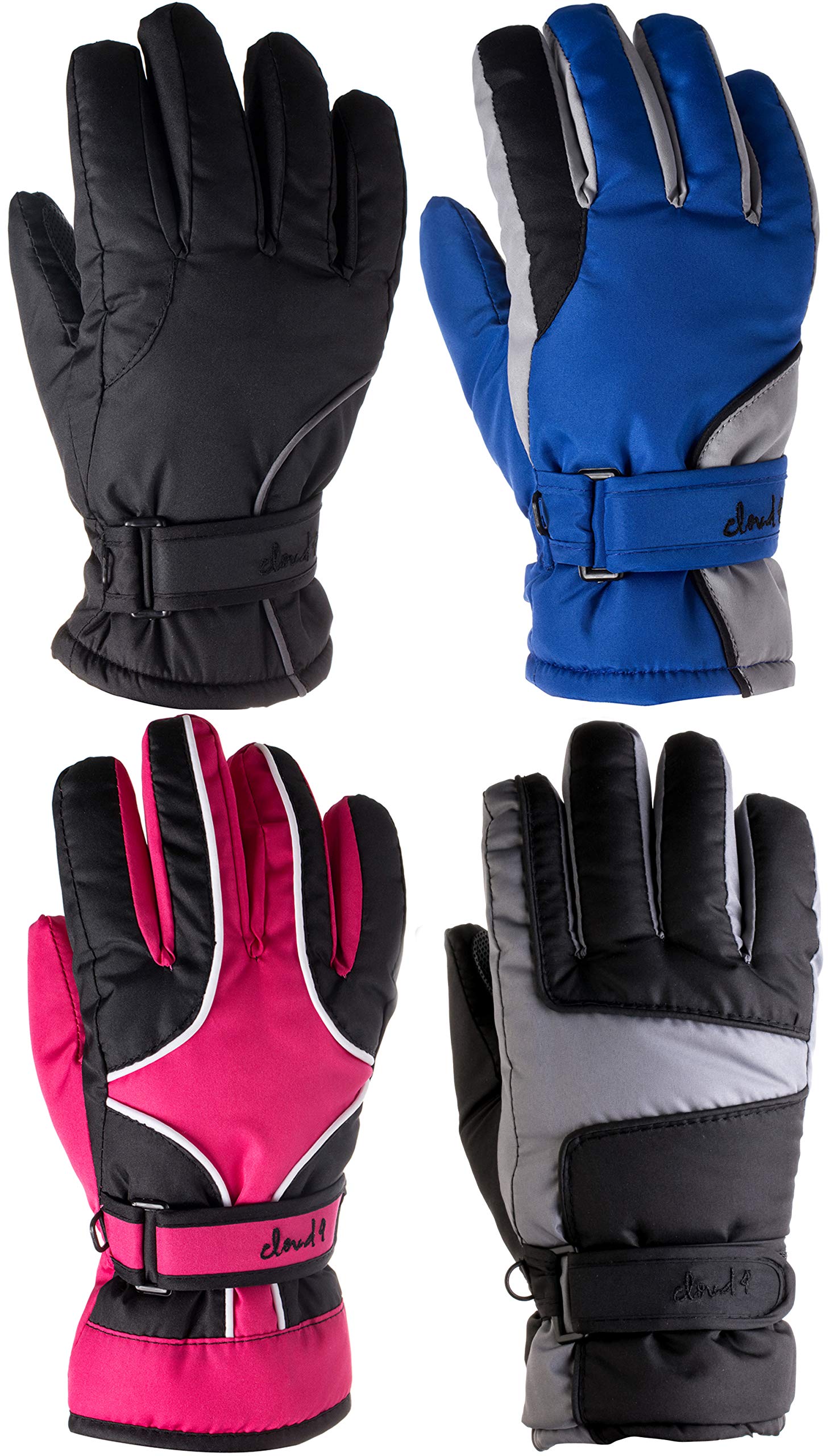 Kids Youth Teens Ski Gloves Cold Weather Waterproof 3M Lined Girls Boys Gloves