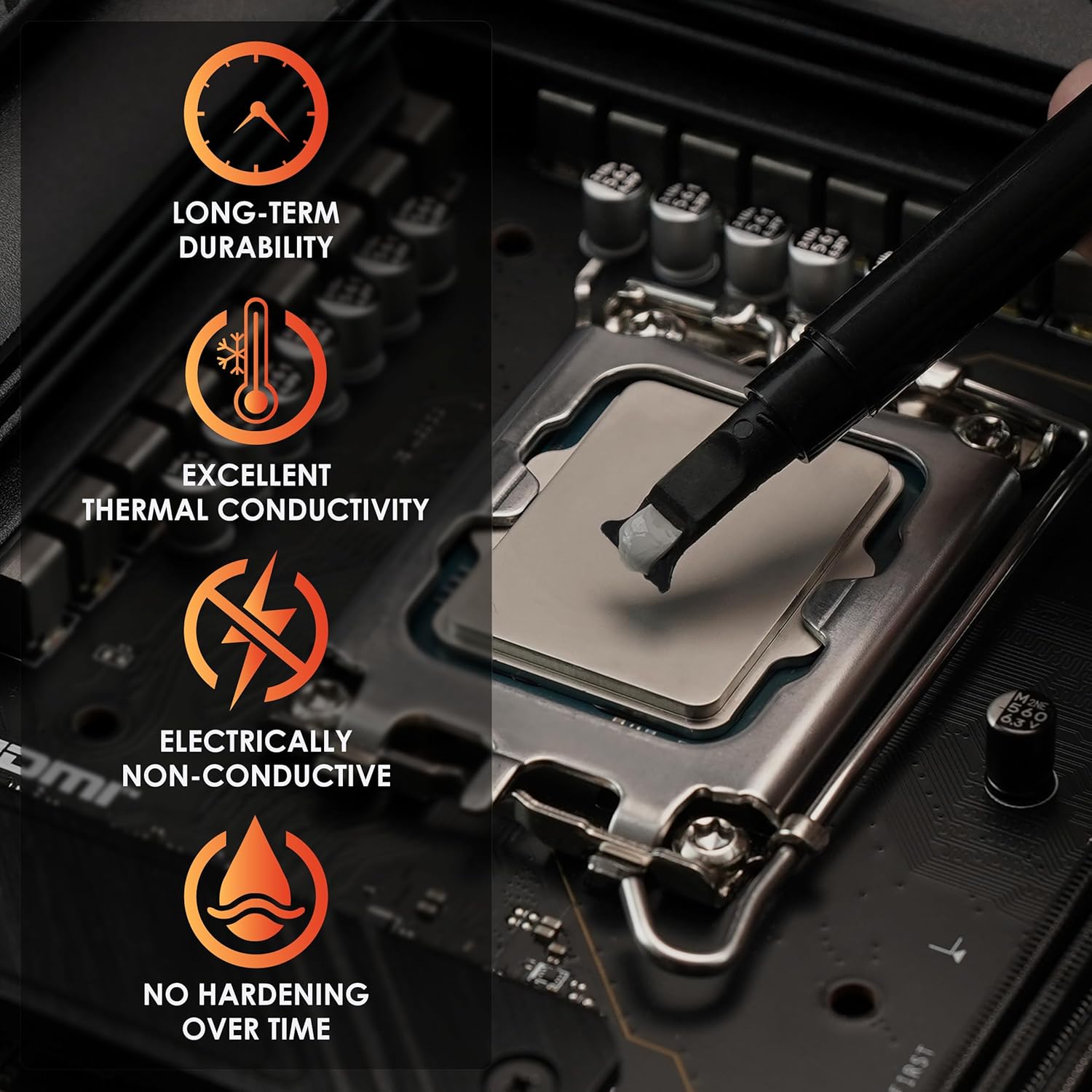 Thermal Grizzly Hydronaut - 26 Gram/10 ml - Conductive High Performance Thermal Paste - Ideal for Air and Water Cooling CPU/GPU/PS4/PS5/Xbox - for Large Cooling Surfaces