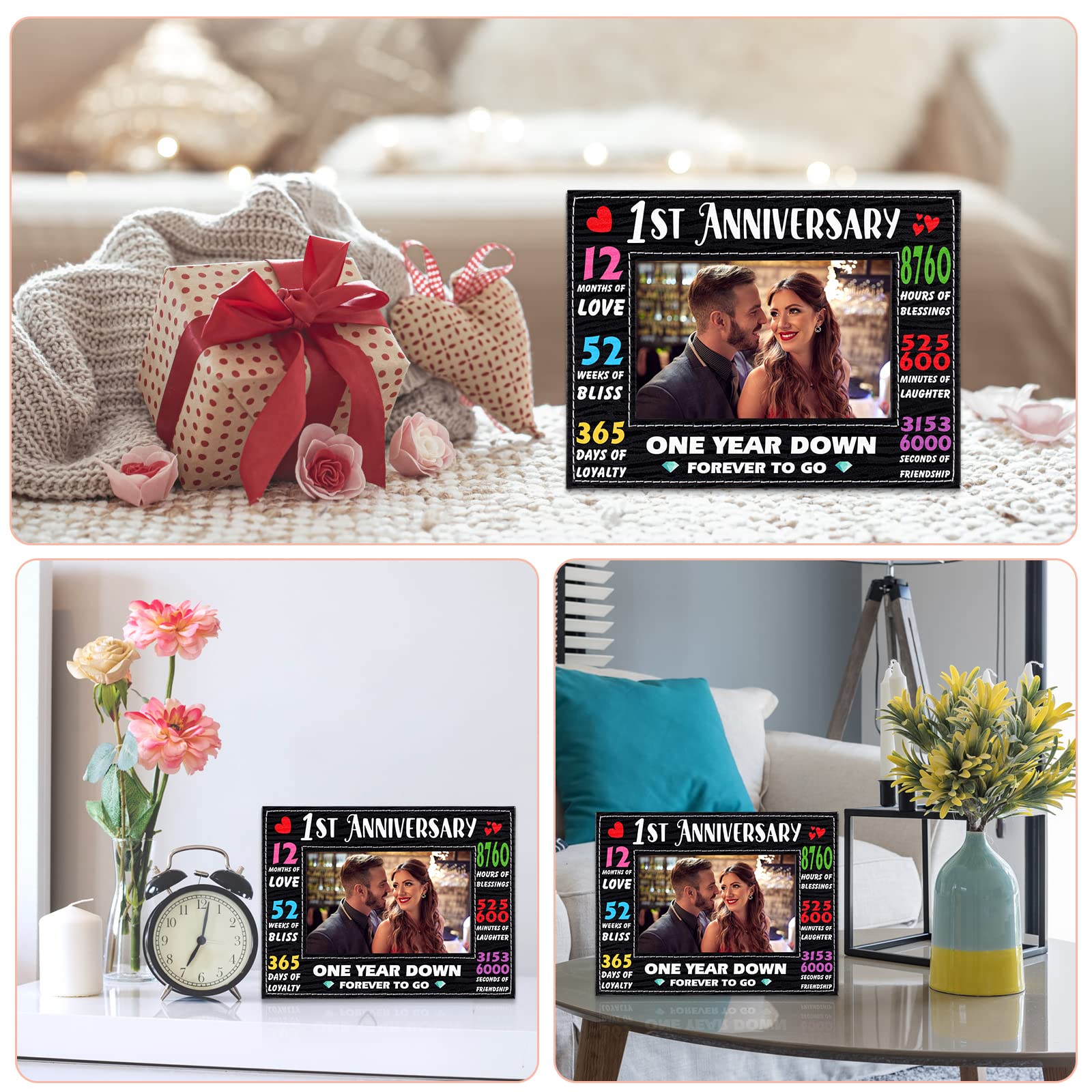 Photo Collage 1st Anniversary Gifts For Him Frame 1st Year