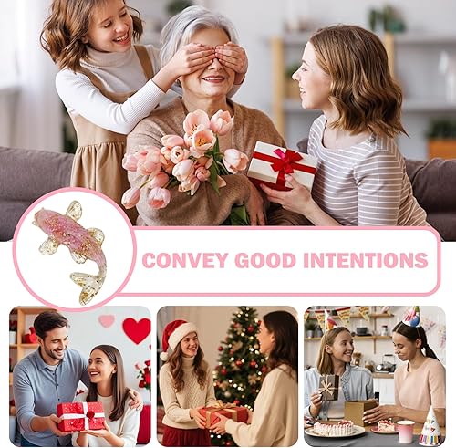 Miniatura 4 de Koi Fish - Figura decorativa de cristal, pequeño adorno de pez de cristal para escritorio del hogar, decoración de atracción de riqueza de la suerte