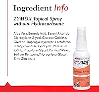 Vista 6 de Zymox - Spray tópico para puntos calientes para perros y gatos sin hidrocortisona, 2 onzas