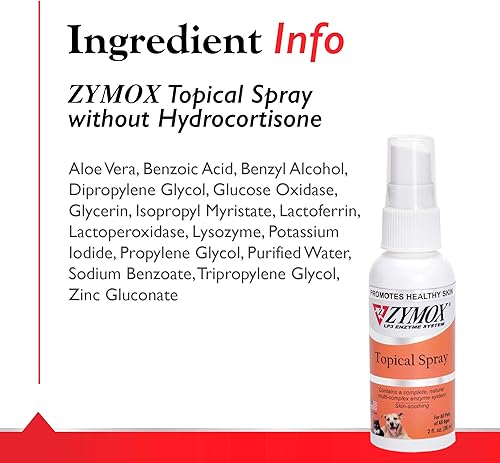 Miniatura 5 de Zymox - Aerosol para mascotas sin hidrocortisona, 2 onzas