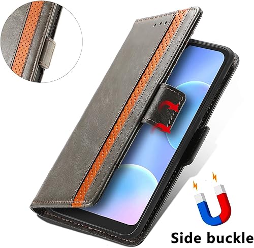 Miniatura 4 de Funda compatible con Redmi K40 Pro Plus, compatible con Redmi K40 Ultra PU de piel sintética, ranura para tarjetas, cierre magnético, soporte