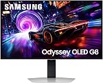 SAMSUNG Moniteur de Jeu UHD OLED Odyssey G8 de 32 po 240Hz 0.03ms TrueBlack400 Gsync Freesync DP + HDMI - (LS32FG810SNXZA) [Version Canada]