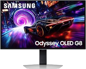 Samsung 32 Inch Odyssey OLED G81SF Gaming Monitor – 4K, 3840 x 2160, 240 Hz, QD-OLED, 0.03 ms(G/G), AMD FreeSync Premium Pro, G-Sync Compatible, Safeguard+ for Burn-in, Glare-Free, LS32FG810SUXXU