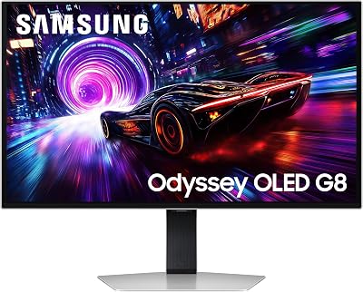 Samsung 32 Inch Odyssey OLED G81SF Gaming Monitor – 4K, 3840 x 2160, 240 Hz, QD-OLED, 0.03 ms(G/G), AMD FreeSync Premium Pro, G-Sync Compatible, Safeguard+ for Burn-in, Glare-Free, LS32FG810SUXXU