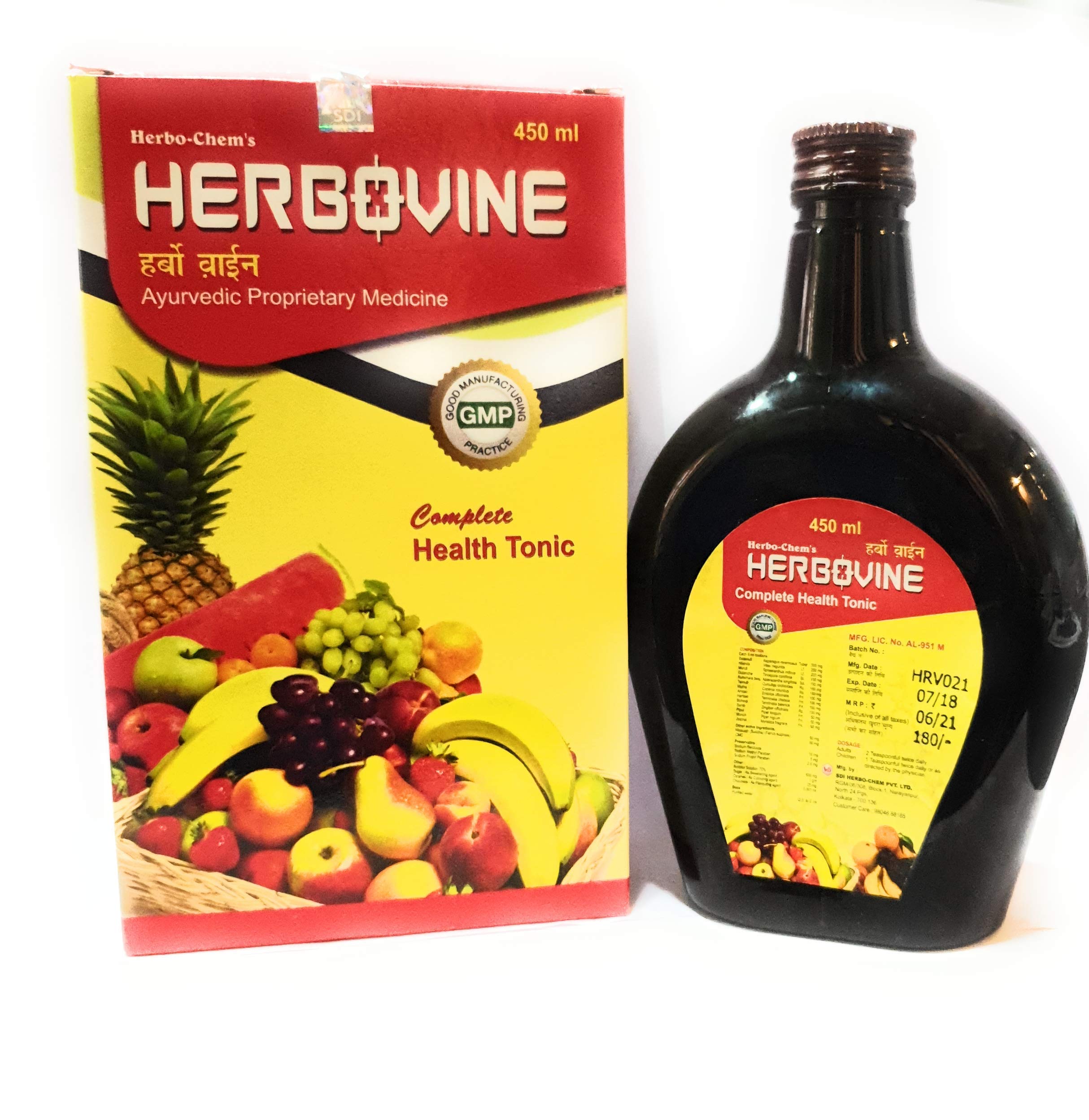 - HERBOVINE Complete Health Tonic 450 ml