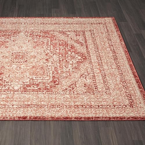 Miniatura 6 de LUXE WEAVERS Alfombra marroquí bohemia burdeos 6x9