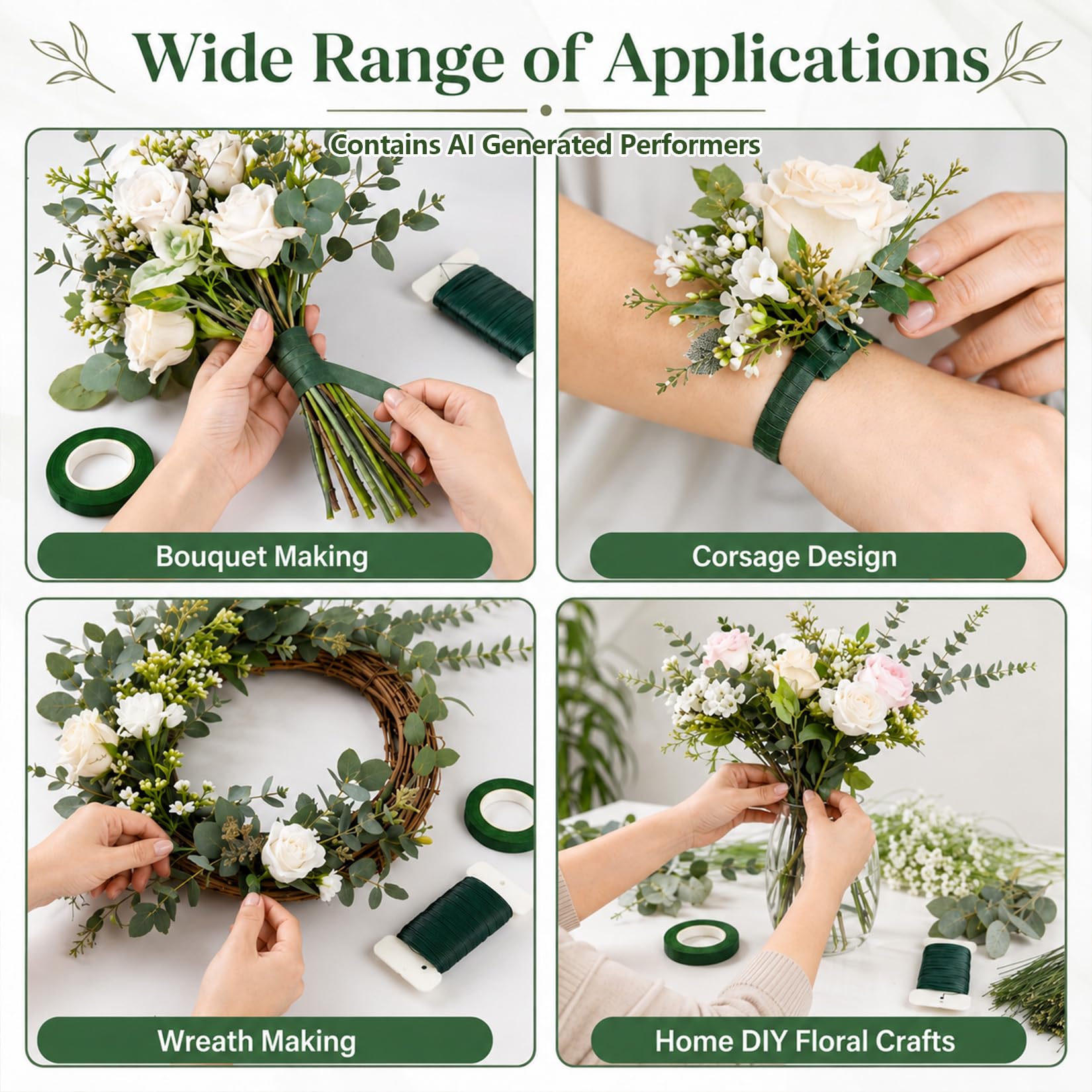 Floral Tape & Wire Set - Beginner Floral Crafts -7