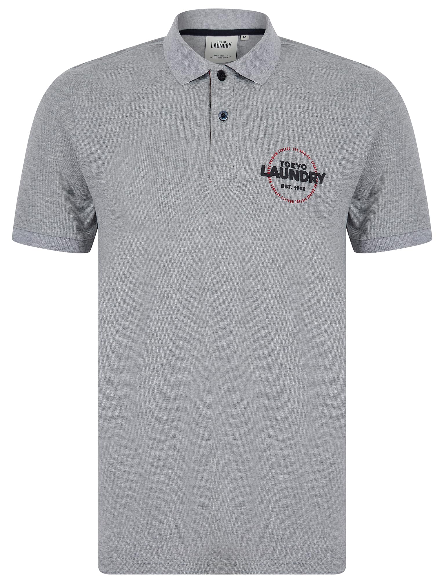 Tokyo Laundry Men's Kairo - Grey 'Kairo' Cotton Pique Polo Shirt
