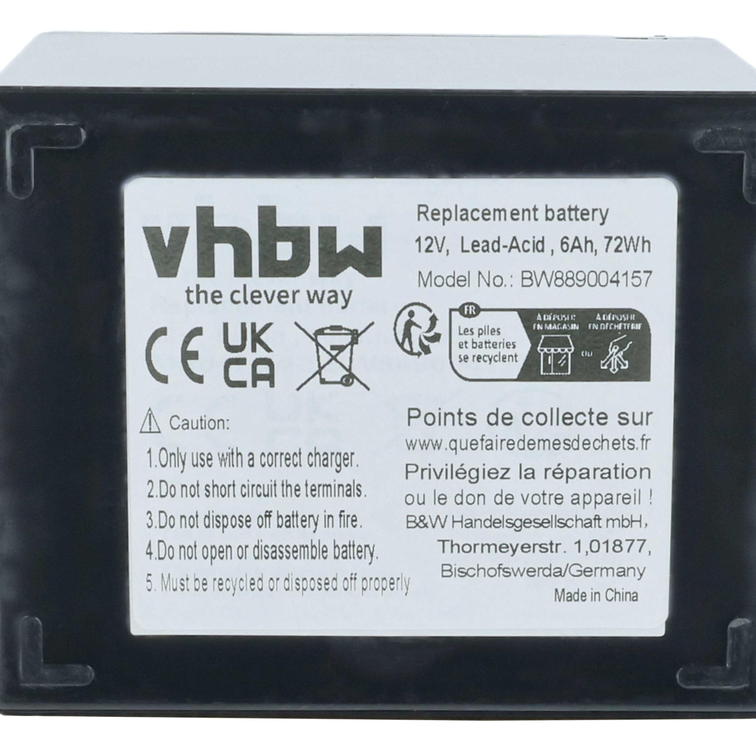 vhbw Batterie de Bord pour Caravane