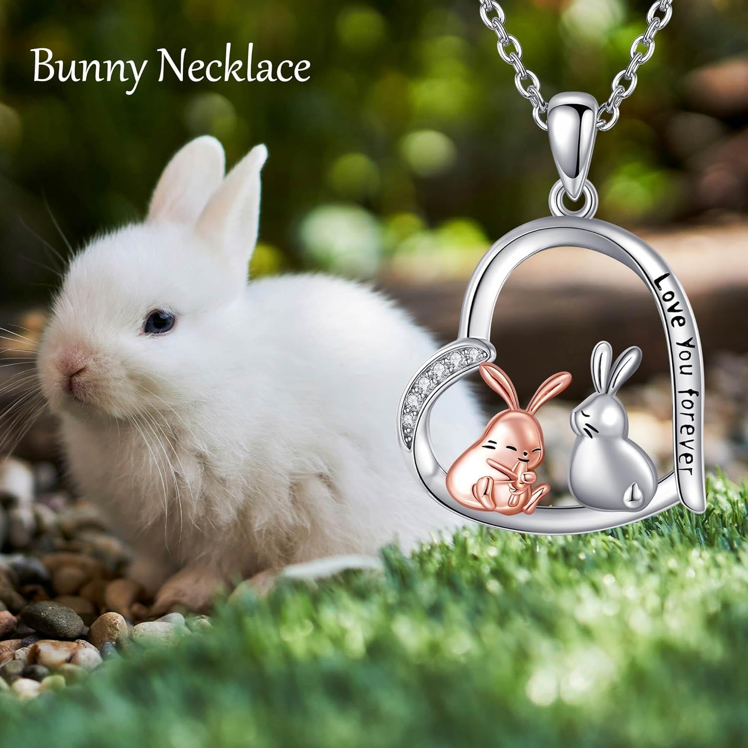Animal Love Necklace 925 Sterling Silver Cute Animal Family Necklace Jewelry Gifts For Women Lover Mother