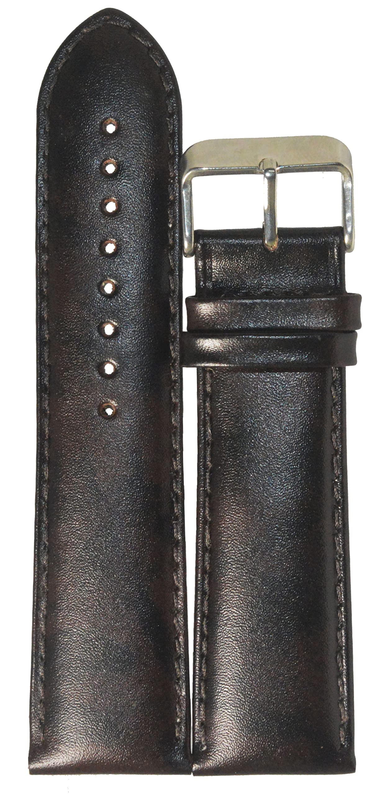 SURU® 18mm Classic Padded Texture Ogive Tip Leather Watch Strap/Band for Men (Colour - Brown/Size -18mm) (Size Guide in 3rd Image) R115 (B0C3MQL66Z) Amazon Price History, Amazon Price Tracker