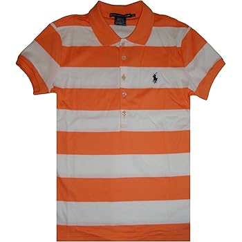 red and white striped polo shirt womens