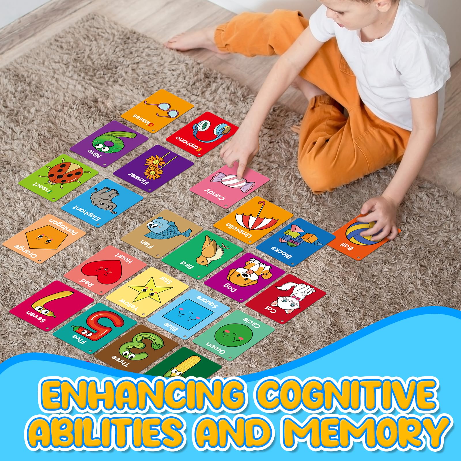 Tarjetas didácticas para niños pequeños, tarjetas cognitivas para niños, alfabeto, animales, números, formas de colores, primeras palabras, partes del cuerpo, alimentos, juguetes educativos, 6