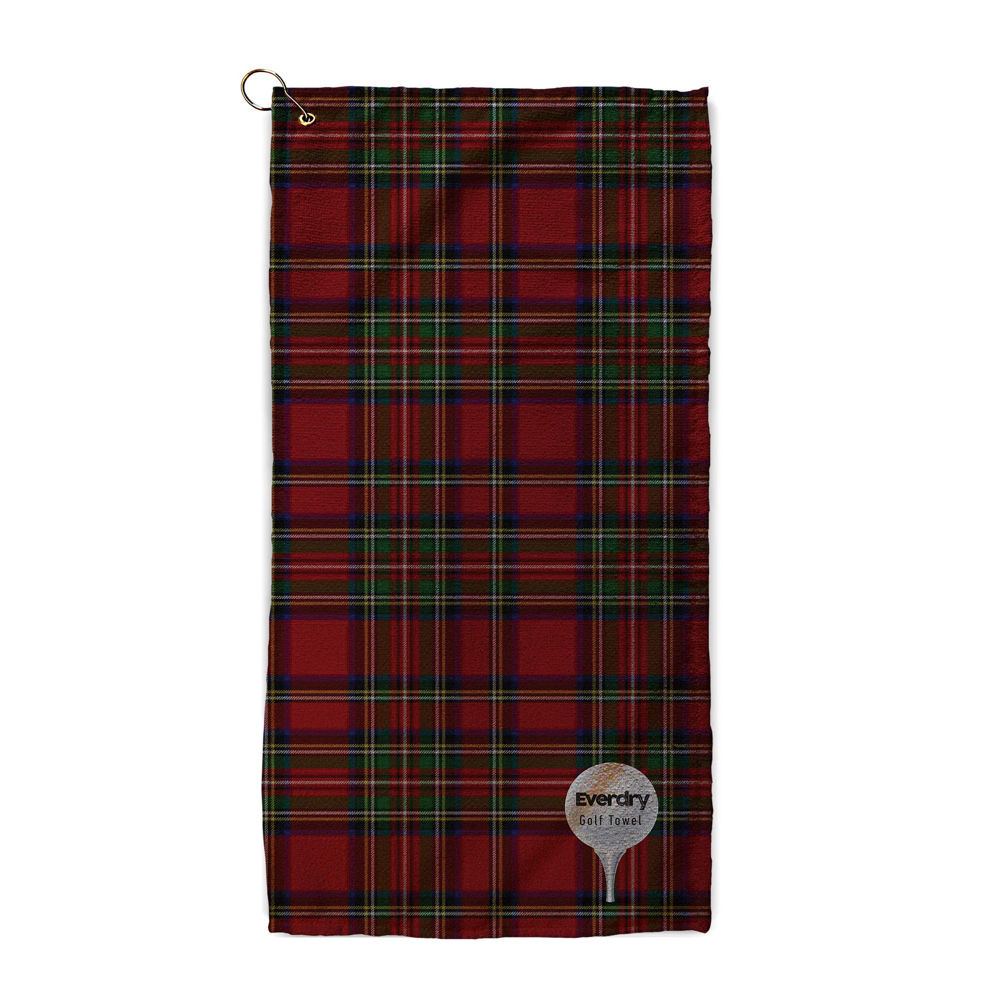 L&S PRINTS FOAM DESIGNS Tartan - Traditional Red - Golf Towel