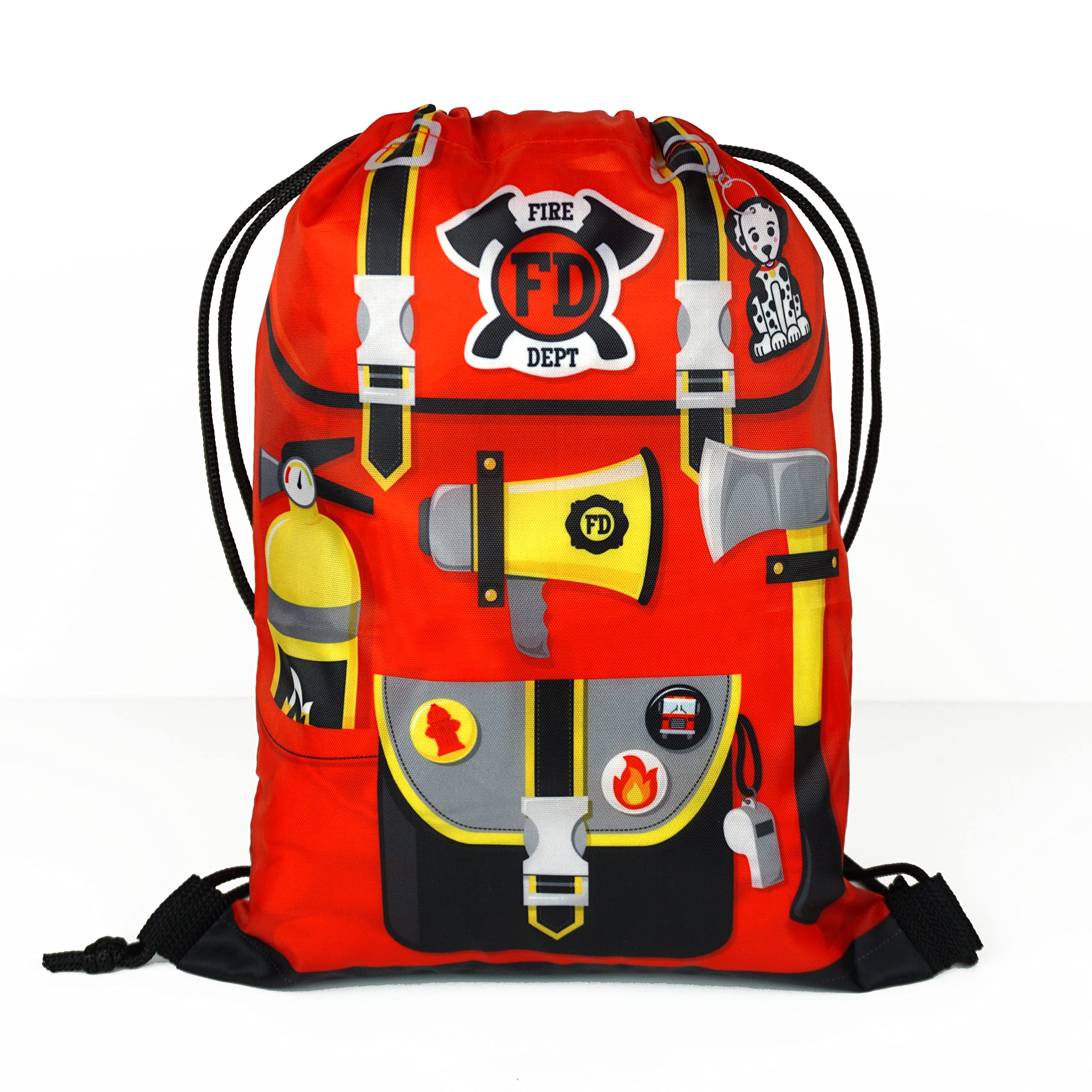 12 pk Firetruck Birthday Decorations, Fire Truck Party Favors for Firetruck Goodie Bags, Firefighter Birthday Party Decorations, Fire Engine Party Favors for Firefighter Party Supplies