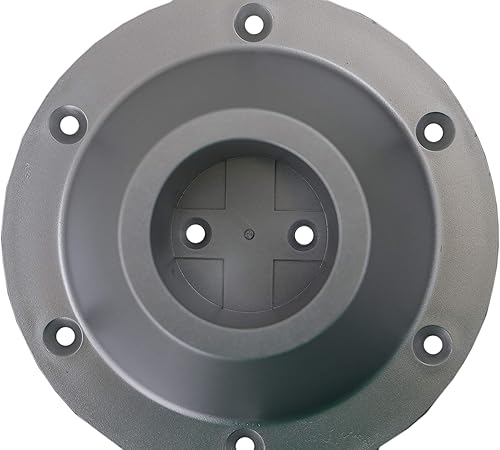 Miniatura 6 de Class A Customs  Patas de mesa de metal plateado de 27.5 pulgadas, con 2 bases de plástico plateadas para montaje en superficie (1 pata plateada, 2