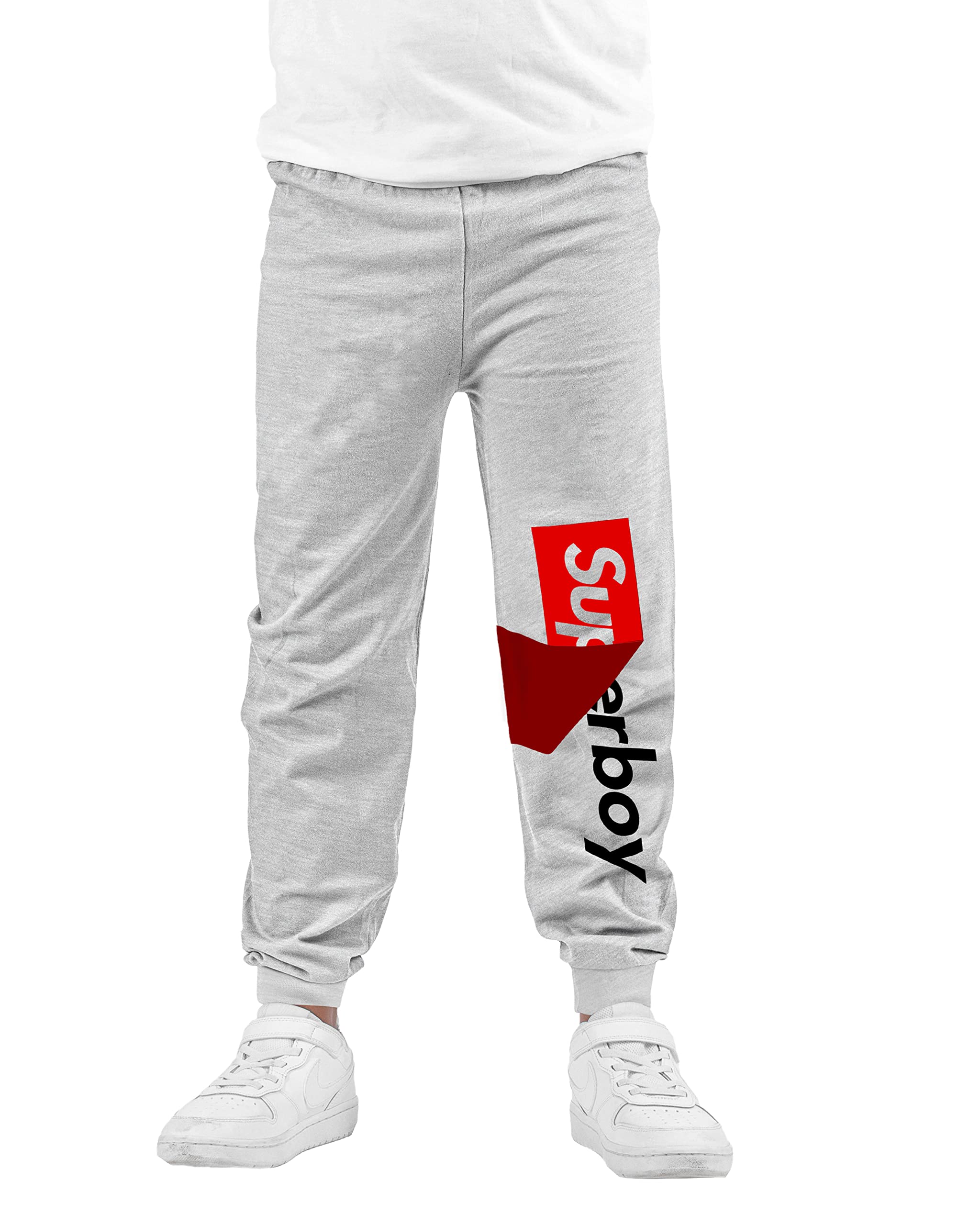 KYDA Kids Pantaloni sportivi stampati in cotone per bambini