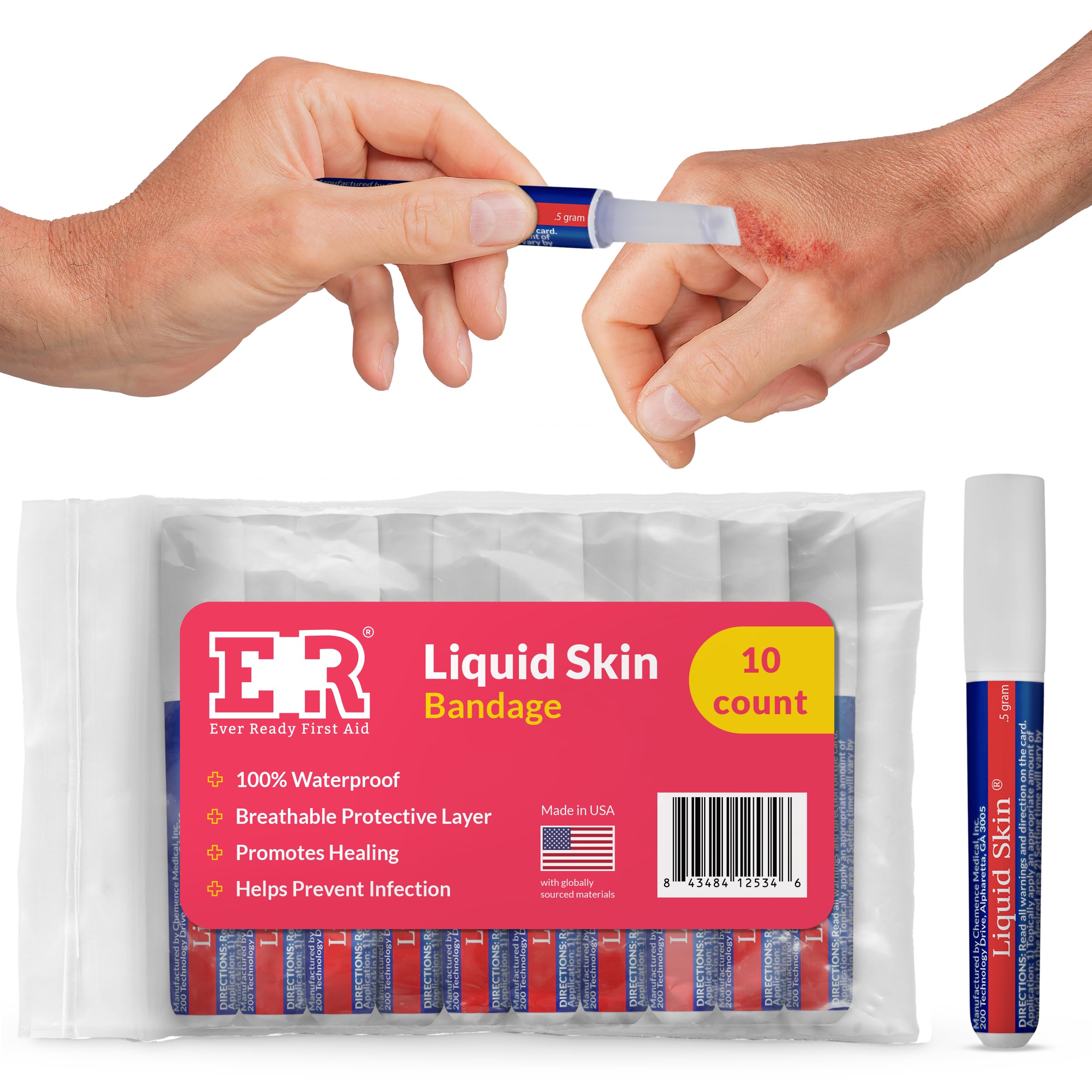 Chemence Liquid Bandage Pipettes