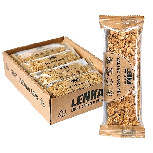 Miniatura 19 de Lenka Barras – Barras de aperitivos de nueces y bayas, sin gluten, altas en fibra, kosher, saludables, sin sabores artificiales, envueltas