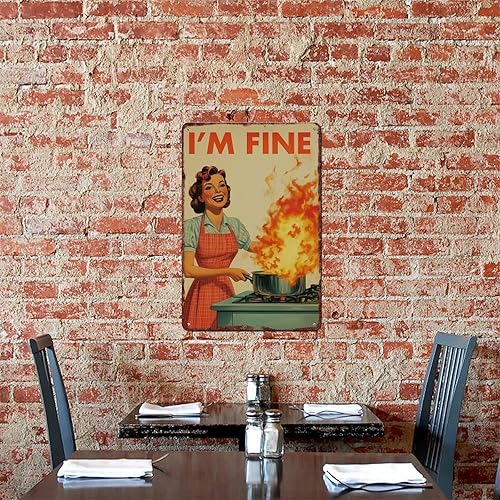 Miniatura 7 de Retro Kitchen Print Poster Retro Metal Tin Sign For Wall Decoration In Kitchens, Restaurants, Bars, And Cafes With Dimensions Of 12x8 Inches