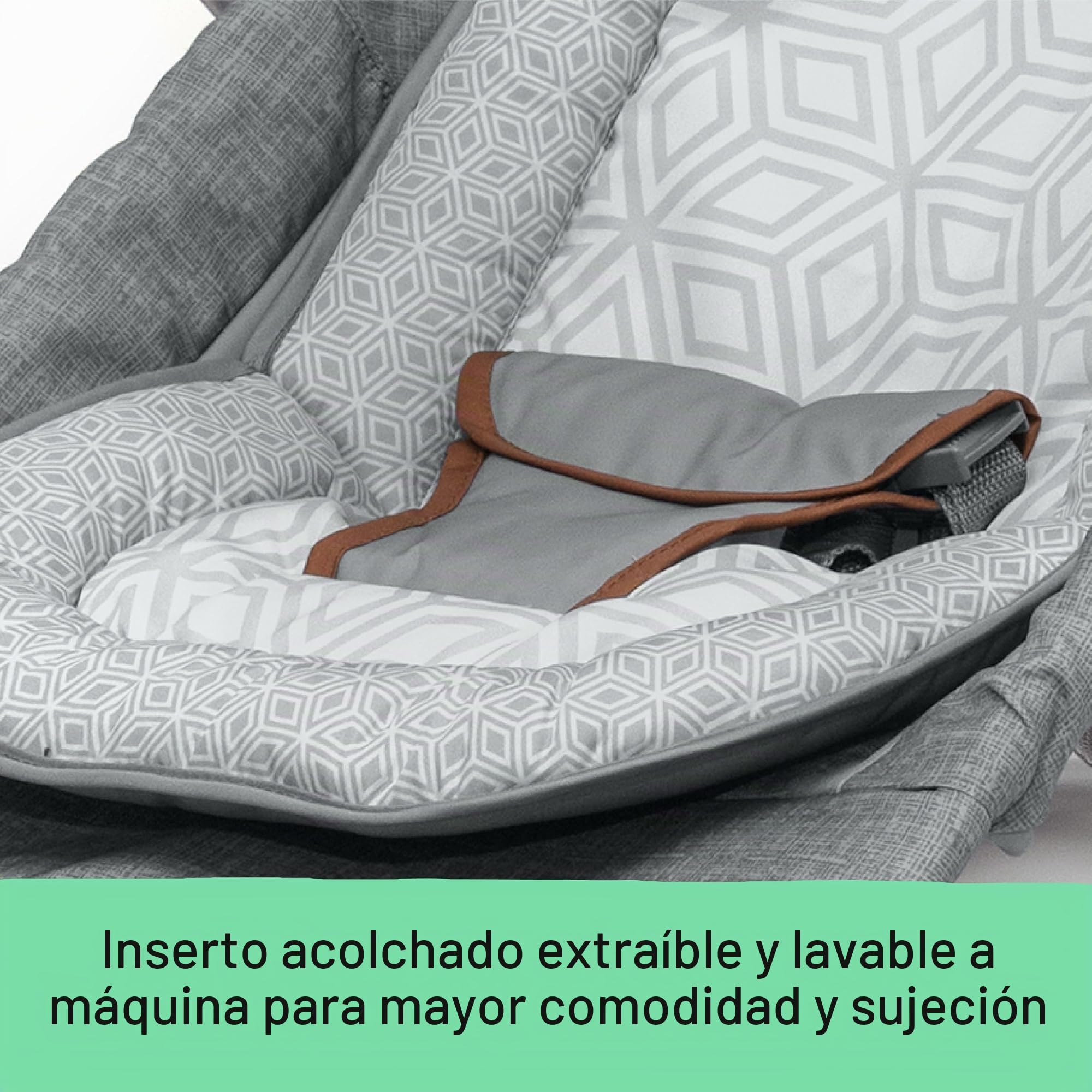 Summer Dúo de hamaca y mecedora 2 en 1, práctica mecedora y hamaca portátil para bebés con juguetes blanditos y vibraciones relajantes