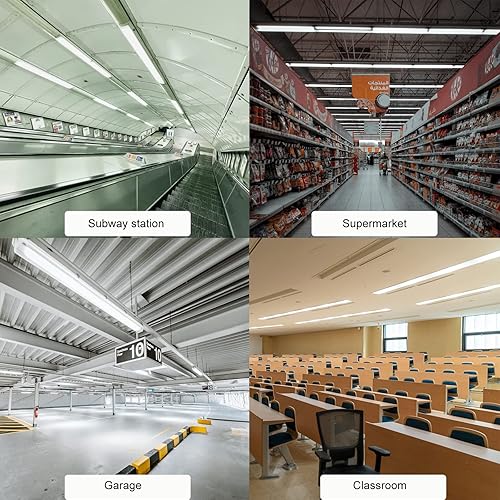 Miniatura 7 de Paquete de 25 bombillas LED T8 de 4 pies, luz LED de 4 pies para garaje, almacén, 20 W, 5000 K, 2600 lúmenes, luz diurna, luz blanca, reemplazo de