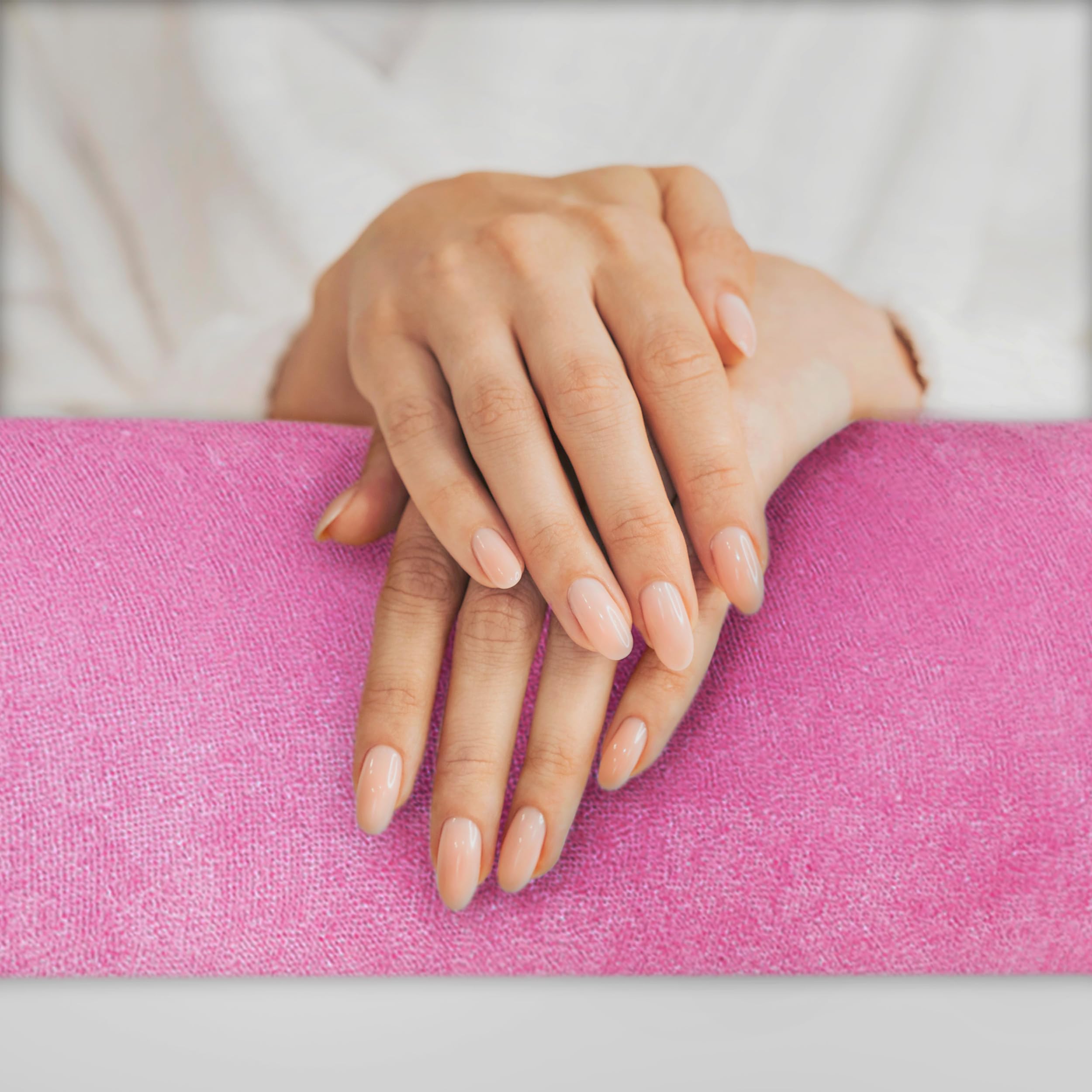 Podłokietnik Nail Art | Podłokietnik pod paznokcie | podkładka pod nadgarstek do salonu artystycznego zdobienia paznokci | przenośna poduszka do manicure (kolor różowy, duży)