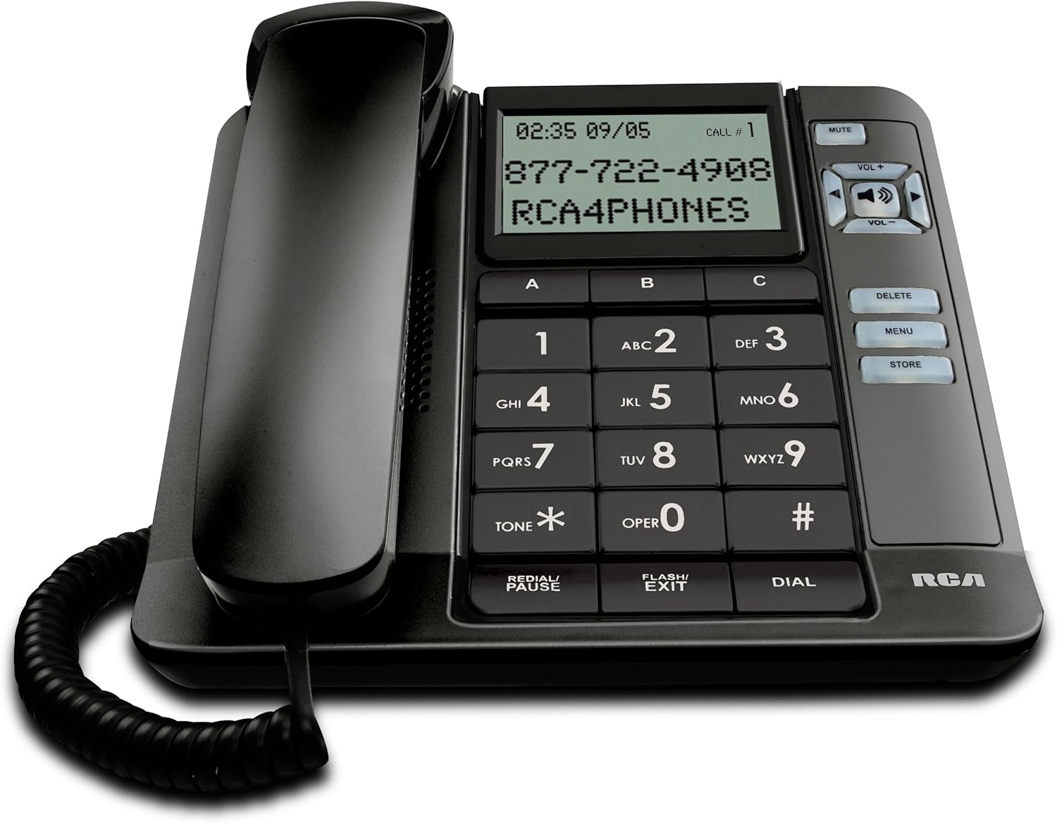 RCA 11131BKGA 1Handset Landline Telephone Corded