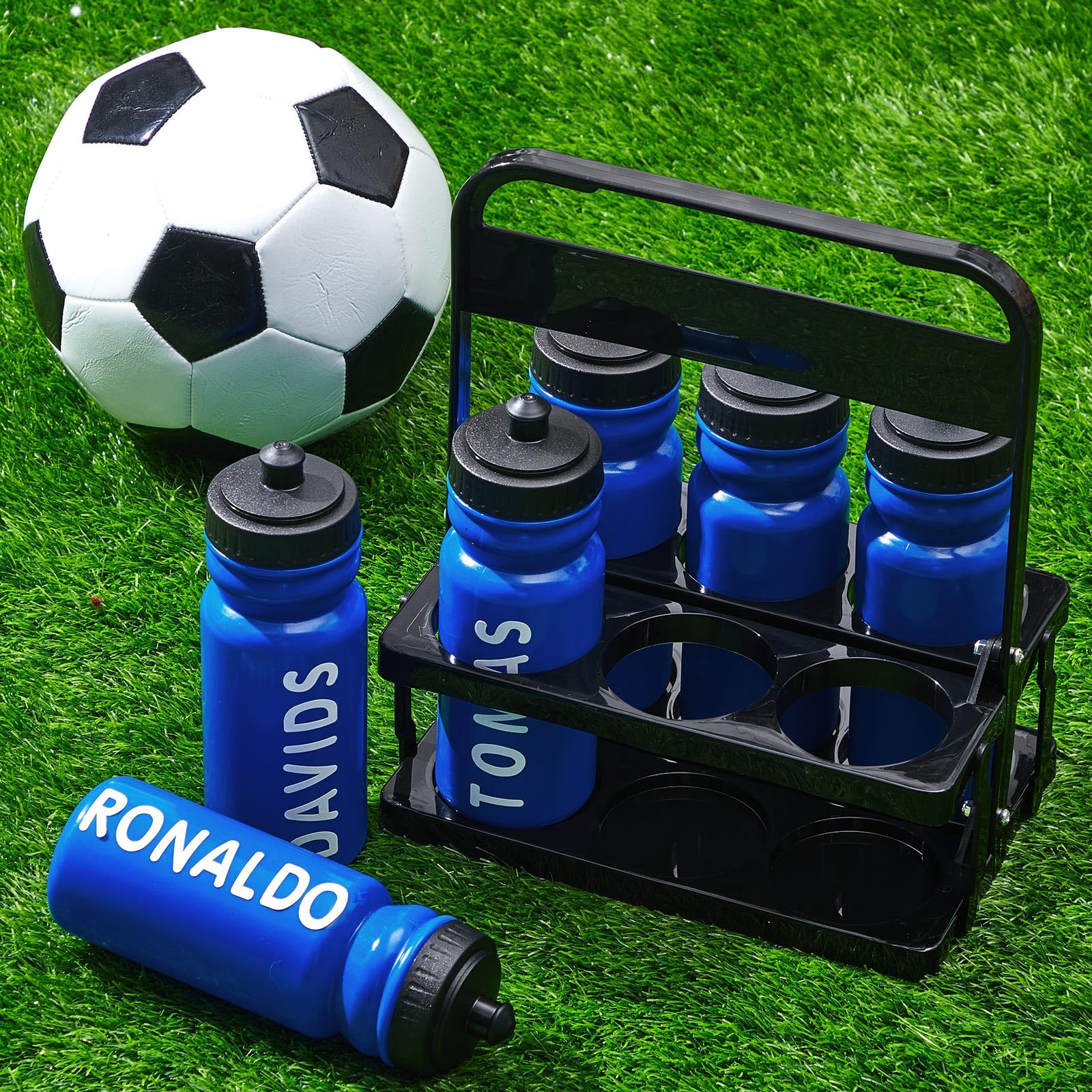 Suclain 14 Pcs Water Bottle Carrier With 20 Oz Bottles And Stickers