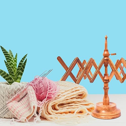 Miniatura 38 de Brainmart Winds - Bobinadora de bolas de hilo de madera y veloz de mesa, Winds de 8 a 12 onzas para manualidades de ganchillo y tejer, juego