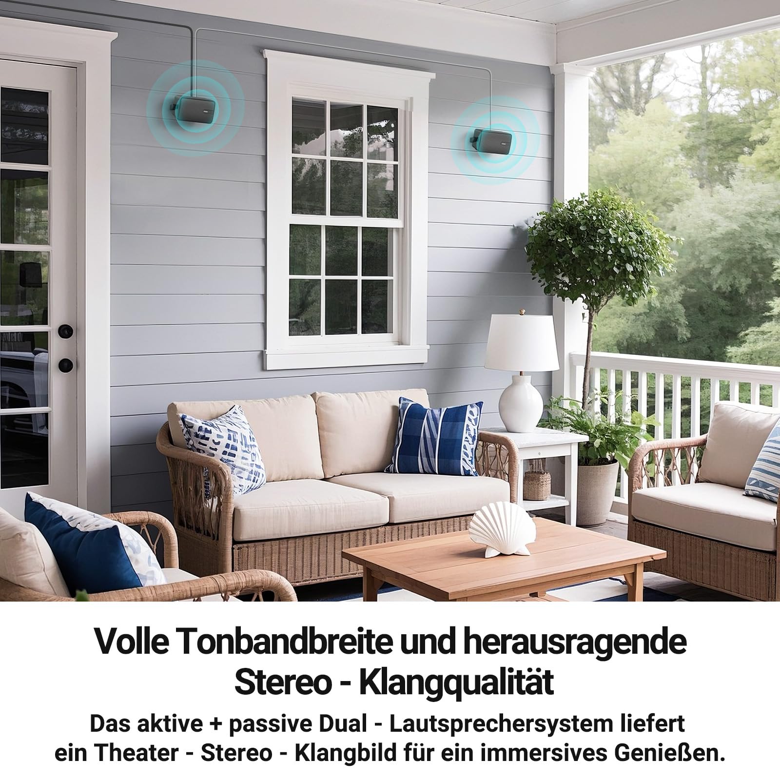 Inwa Bluetooth Lautsprecher 200W Spitzenleistung wasserdicht Stereo Sound Set Paar MZ650