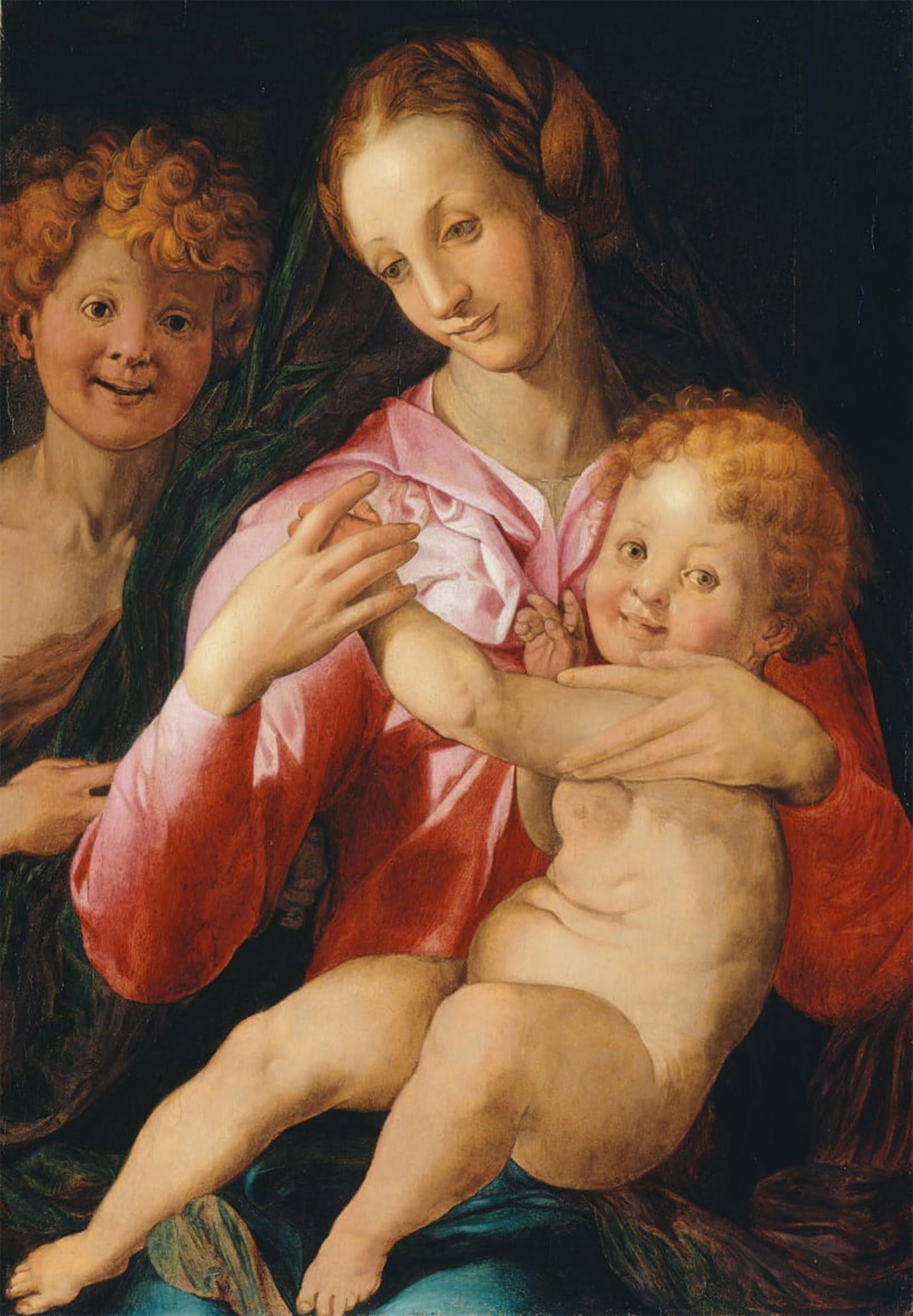 SERENDIPITP Aesthetic Poster Photo Wall Print Retro Picture Virgin and Child with the Young Saint John the Baptist by Agnolo Bronzino Modern Wall Artwork for Home Decor 60x90cm