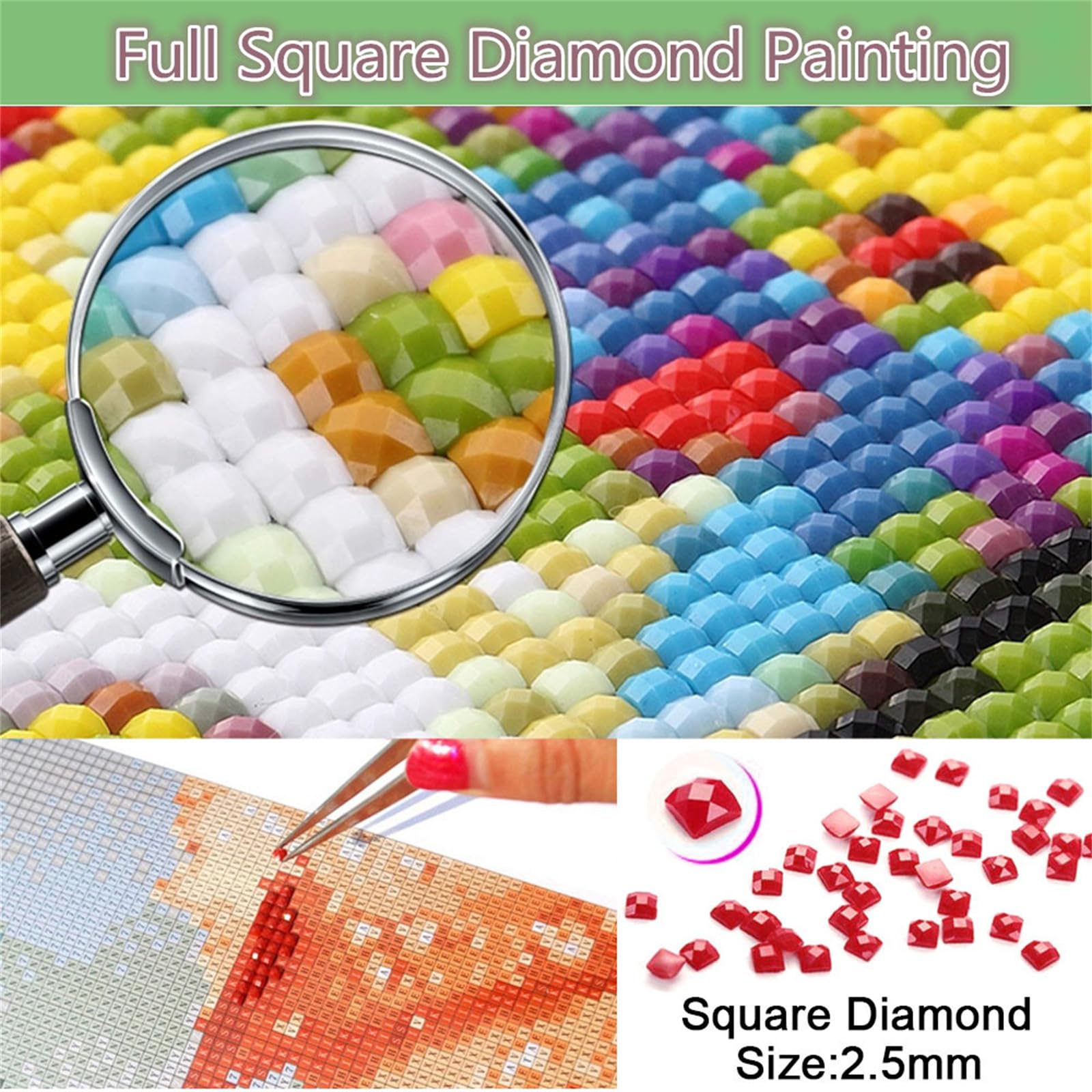 5D Diamond Painting Kit Completo, Grandi Dimensioni 70x200cm DIY Diamond Painting, Hobby Creativi Adulti kit Pittura Cristal Bambini Quadri con Perline la casa Set per Decor Mappa del Mondo C-394