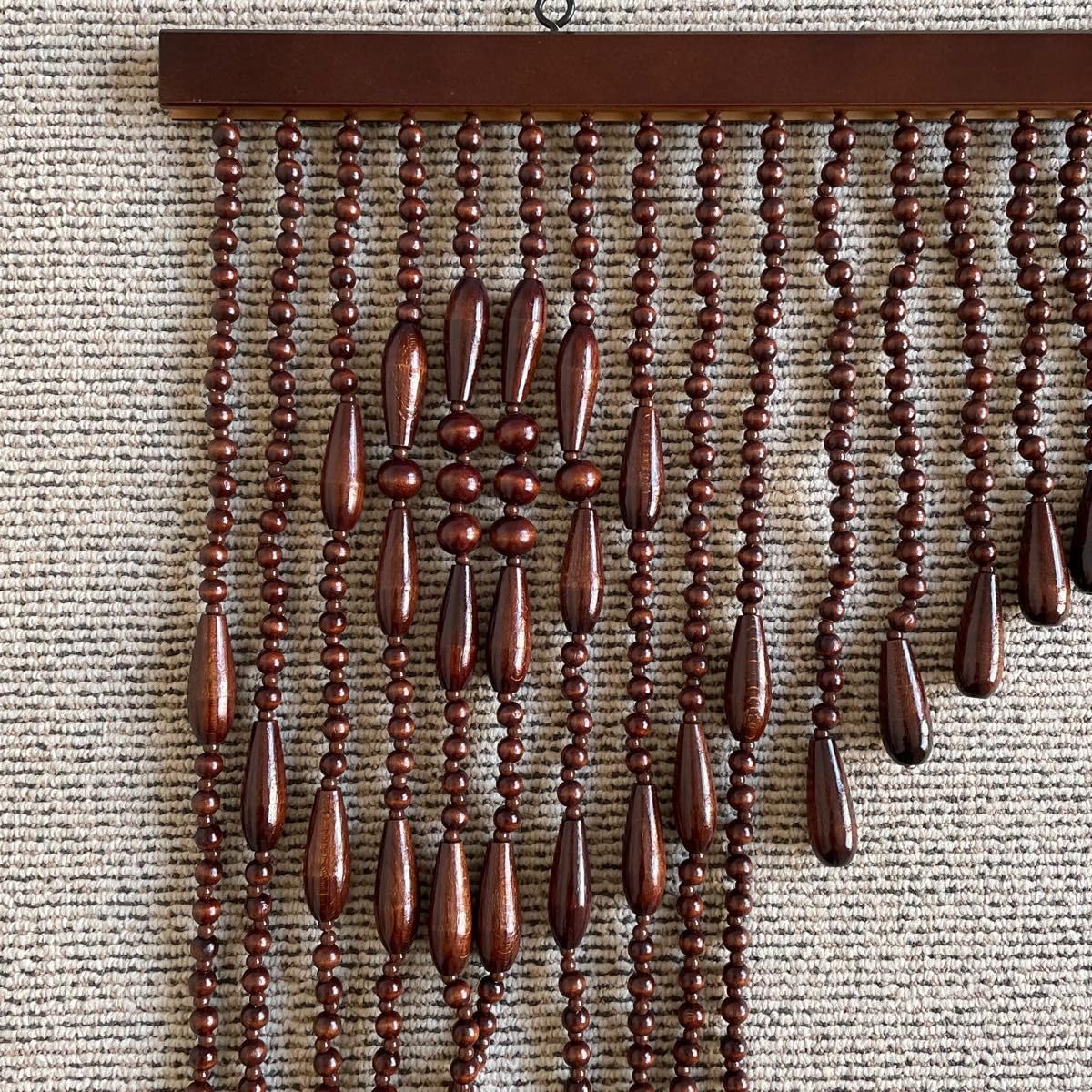 珠のれん 35連　巾 約85×丈90cm 川島織物セルコン 川島織物セルコン 珠のれん 35連 巾 約85×丈90cm おしゃれ 玉のれん 木