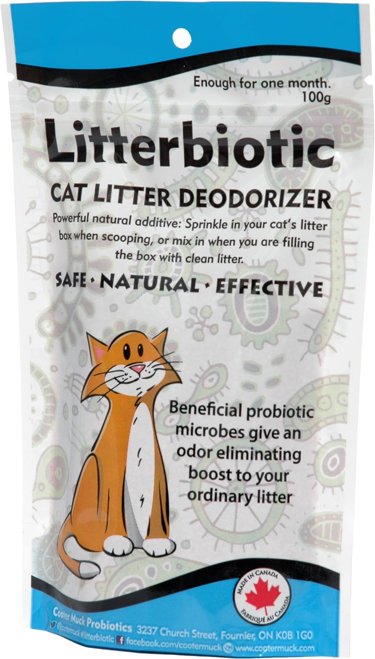 Cat Litter Deodorizer - Keep Your Cat Healthy and Your Home Odor-free - Naturally Removes Odors Without Perfumes