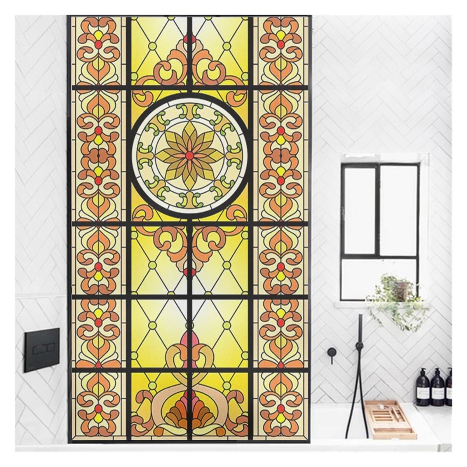 Raamfolie glas in lood 60,00 app 5567