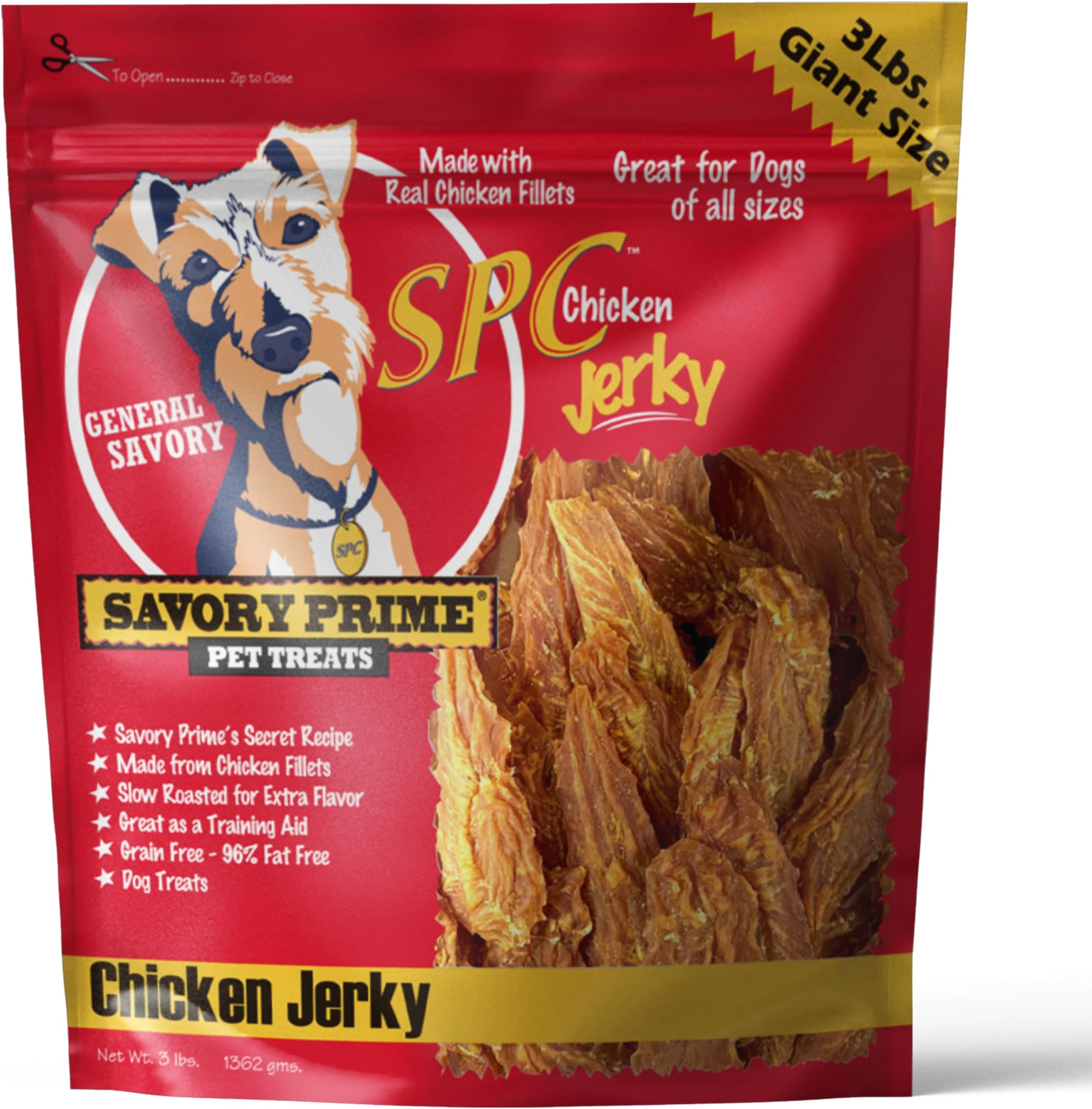 Savory Prime Chicken Jerky Treat, 32-Ounce, All Breed Sizes (49630032)